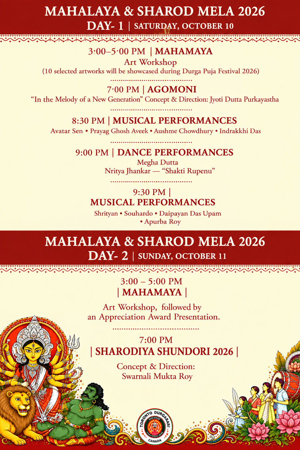 MAHALAYA CELEBRATION